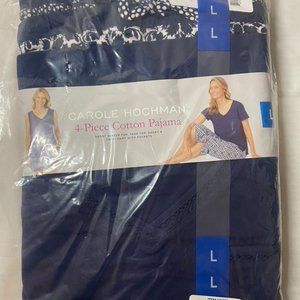 Carole Hochman 4- piece cotton pajama Large